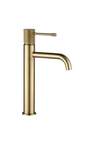 Змішувач для раковини VBI MILANO UNO BRUSHED GOLD високий №2