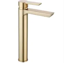 Смеситель для раковины (умывальника) REA ARGUS BRUSHED GOLD высокий *