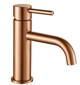 Смеситель для раковины (умывальника) REA LUNGO BRUSHED COPPER низкий №1