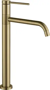 Смеситель для раковины VBI VELARO BRUSHED GOLD высокий №1