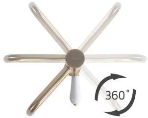 Змішувач для раковини (умивальника) REA SERRA BRUSHED GOLD низький №4
