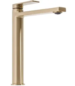 Смеситель для раковины (умывальника) REA VERSO BRUSHED GOLD высокий * №3