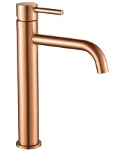 Змішувач для раковини (умивальника) REA LUNGO BRUSHED COPPER високий