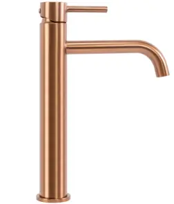 Змішувач для раковини (умивальника) REA LUNGO BRUSHED COPPER високий №3