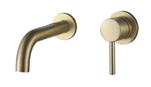 Смеситель для раковины VBI MILANO BRUSHED GOLD скрытого монтажа №1