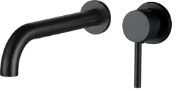 Смеситель для раковины VBI MILANO LONG BLACK скрытого монтажа
