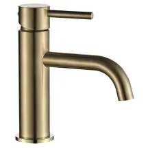 Змішувач для раковини VBI MILANO BRUSHED GOLD низький