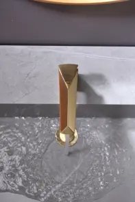 Золотой кран для раковины Nett DTG-66 №7