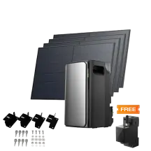 Комплект EcoFlow STREAM ULTRA/Solar Panel 4*400/Cистема кріплень EcoFlow Rigid Solar Panel Mounting Feet/Розумний лічильник Smart Meter400W Solar Panel