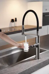 Кухонный смеситель графитовый сенсорный с фильтрованной водой Nett AG-43 №4