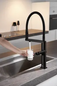 Смеситель кухонный черный сенсорный с фильтрованной водой Nett AB-43 №4