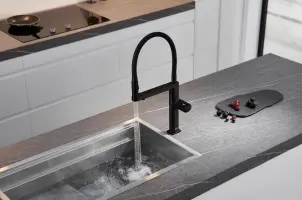 Смеситель кухонный черный сенсорный с фильтрованной водой Nett AB-43 №5