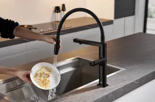 Смеситель кухонный черный сенсорный с фильтрованной водой Nett AB-43 №6