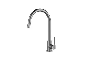 Графітовий змішувач на кухню з PVD покриттям Nett EGr-22 №1
