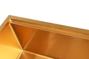 Золота мийка під стільницю з декором нержавіюча Nett NGS-5742 №3