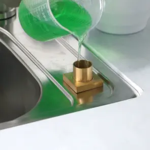 Дозатор для кухонной мойки золотой врезной Nett DTG-300 №4