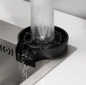 Чорна портативна мийка склянок для кухонної раковини Nett MB-33 №2