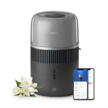 Увлажнитель воздуха Philips традиционное увлажнение Series 5001, 56м2, 4.5л, 400мл/ч, электр. управление, режим сна, ночник, темно-синий