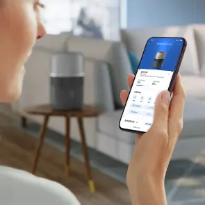 Увлажнитель воздуха Philips традиционное увлажнение Series 5001, 56м2, 4.5л, 400мл/ч, электр. управление, режим сна, ночник, темно-синий №6