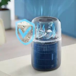 Увлажнитель воздуха Philips традиционное увлажнение Series 5001, 56м2, 4.5л, 400мл/ч, электр. управление, режим сна, ночник, темно-синий №11