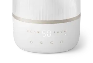 Зволожувач повітря Philips традиційне зволоження Series 1001, 41м2, 3л, 275мл/г, електр. кер-ння, режим сну, нічник, білий №4