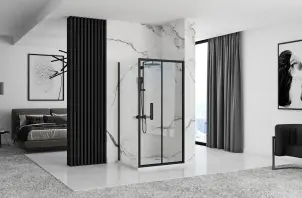 Душова кабіна REA RAPID FOLD 100x80 BLACK №3