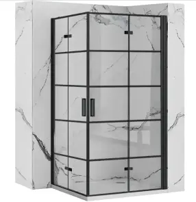 Душова кабіна REA MOLIER 2 90x90 BLACK №1