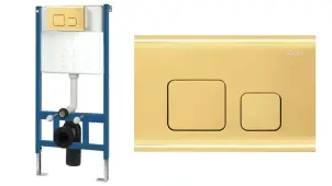 Кнопка смыва для инсталляции REA F LIGHT GOLD * №2