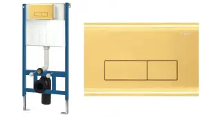 Кнопка смыва для инсталляции REA H LIGHT GOLD №2