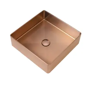 Умивальник Platinum Handmade PVD мідний 400x400 мм №1