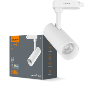 LED світильник трековий VIDEX 10 Вт 4100K білий №1