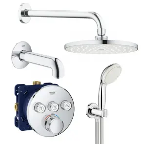Душова система прихованого монтажу з термостатом Grohe Grohtherm SmartControl UA3461402L №1
