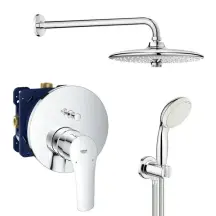 Душова система прихованого монтажу зі змішувачем Grohe Grohtherm SmartControl UA34614SC4 купити в Києві