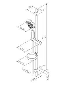 Душовий комплект AM.PM F0150A000 Inspire 2.0 №4