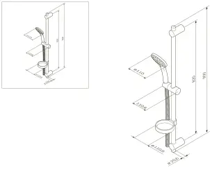 Душовий комплект AM.PM F0170000 Spirit №4