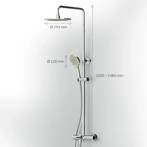 Душевая система ShowerSpot с термостатом AM.PM F0780500 Like №12