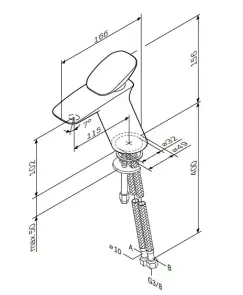 Змішувач для раковини AM.PM F70A02100 Spirit 2.0 №10