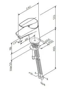 Змішувач для раковини AM.PM F9002100 Gem №6