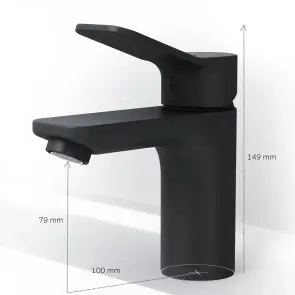 Смеситель Для раковины, черный AM.PM F85A02122 X-Joy №3