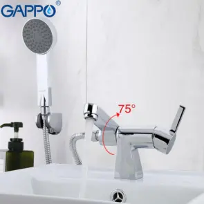 Змішувач для умивальника Gappo Chanel G1204 №4