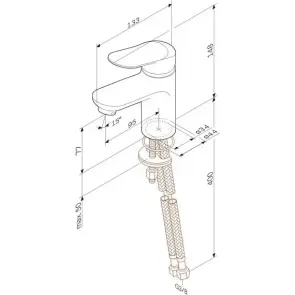 Змішувач для раковини AM.PM F9F02100 Force №4