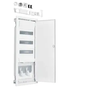 Мультимедийный щит Volta.Hybrid VU603WWH в/у, 36 мод. + 1 панель, пластиковая дверь №1