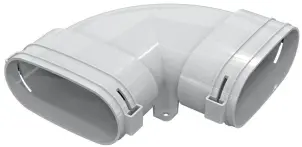 Відведення овальне горизонтальне Vents FlexiVent 060252 №1