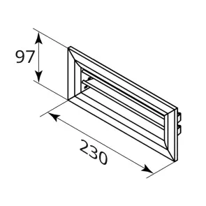 Решетка настенная 200х55 металлическая Vents FlexiVent 0930200x55 №2