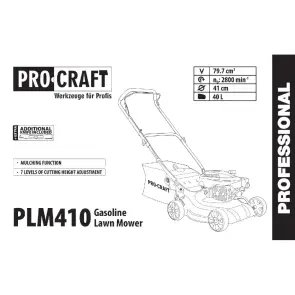 Газонокосарка бензинова Procraft PLM410 №6