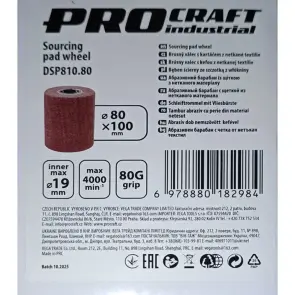 Барабан абразивний із щіткою із нетканого матеріалу Procraft DSP810.80 №2