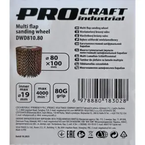 Барабан мульти-пелюстковий шліфувальний Procraft DWD810.80 №2