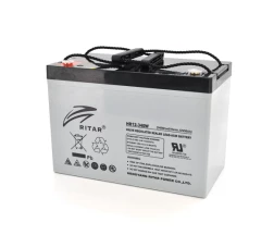 Аккумуляторная батарея AGM RITAR HR12340W, Gray Case, 12V 90.0Ah ( 307 х 169 х 210 (215 ) 29.00kg Q1/48