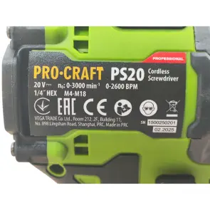 Аккумуляторный гайковерт Procraft PS20 (1акб 2Ач) №4