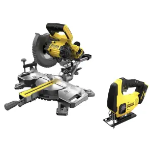 Пила торцовочная аккумуляторная STANLEY FATMAX SFMCS701M1+SFMCS600B №1
